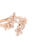 Detail View - Click To Enlarge - ANYALLERIE - 'Mini Flower' diamond 18k rose gold open ring