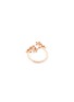 Figure View - Click To Enlarge - ANYALLERIE - 'Mini Flower' diamond 18k rose gold open ring