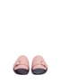 Front View - Click To Enlarge - ACNE STUDIOS - Buckle leather slide sandals