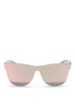 Main View - Click To Enlarge - SUPER - 'Tuttolente Classic' rimless all lens D-frame sunglasses