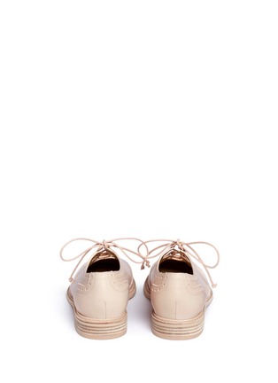 Back View - Click To Enlarge - STUART WEITZMAN - 'Mr Gill' cutout throat leather ghillie brogues