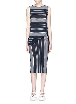 Main View - Click To Enlarge - STELLA MCCARTNEY - Stripe sleeveless knit dress