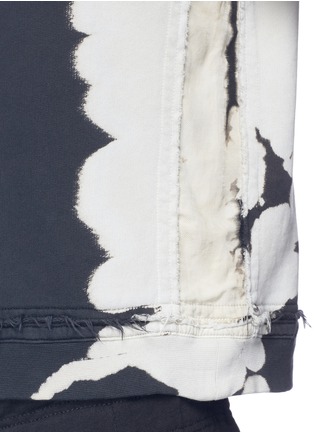 Detail View - Click To Enlarge - HAIDER ACKERMANN - Bleached print raw edge sweatshirt
