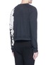Back View - Click To Enlarge - HAIDER ACKERMANN - Bleached print raw edge sweatshirt