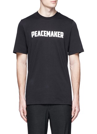 Main View - Click To Enlarge - OAMC - 'Peacemaker' hawk print T-shirt