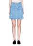Main View - Click To Enlarge - CHLOÉ - Scalloped seam cotton denim skirt