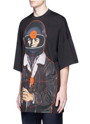 Front View - Click To Enlarge - CHRISTOPHER KANE - Target print oversized T-shirt