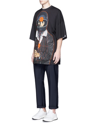 Figure View - Click To Enlarge - CHRISTOPHER KANE - Target print oversized T-shirt