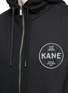 Detail View - Click To Enlarge - CHRISTOPHER KANE - 'Law and Order' patch zip hoodie