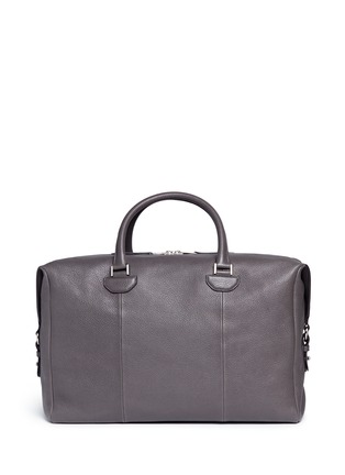 Detail View - Click To Enlarge - ALEXANDER MCQUEEN - Skull lock leather duffle bag