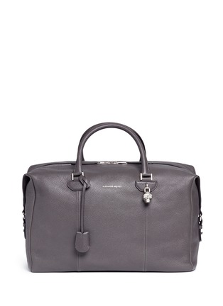 Main View - Click To Enlarge - ALEXANDER MCQUEEN - Skull lock leather duffle bag
