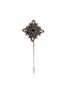 Main View - Click To Enlarge - ALEXANDER MCQUEEN - Crystal embellished medallion lapel pin