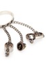 Detail View - Click To Enlarge - ALEXANDER MCQUEEN - Skull ring chain bracelet