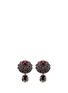 Main View - Click To Enlarge - ALEXANDER MCQUEEN - Crystal embellished medallion cufflinks