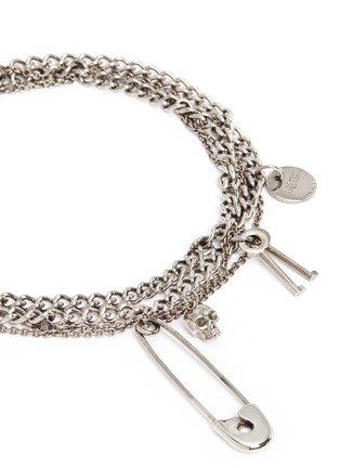 Detail View - Click To Enlarge - ALEXANDER MCQUEEN - Assorted charm curb chain necklace