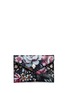 Main View - Click To Enlarge - ALEXANDER MCQUEEN - Skull floral print leather envelope card holder