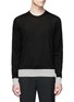 Main View - Click To Enlarge - MAISON MARGIELA - Leather elbow patch sweater