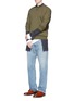 Figure View - Click To Enlarge - MAISON MARGIELA - Leather elbow patch sweatshirt