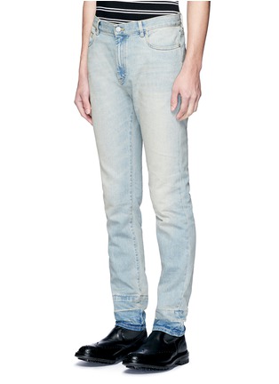 Front View - Click To Enlarge - MAISON MARGIELA - Slim fit letout cuff jeans