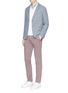Figure View - Click To Enlarge - ALTEA - Slim fit twill pants