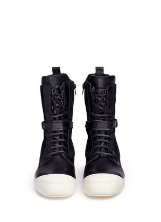 Front View - Click To Enlarge - ATELJÉ 71 - 'Edda' combat sneaker boots