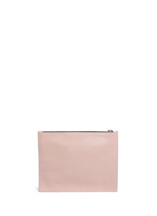 Detail View - Click To Enlarge - A-ESQUE - 'Face-Up' midi leather pouch