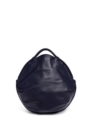 Detail View - Click To Enlarge - A-ESQUE - 'Petal Pure' split handle colourblock leather bag