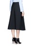 Back View - Click To Enlarge - ELLERY - 'Fastrada' pleat virgin wool blend skirt