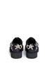 Back View - Click To Enlarge - ALEXANDER MCQUEEN - Mixed Obsession charm leather monk strap shoes
