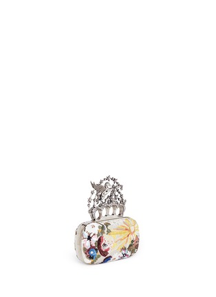 Figure View - Click To Enlarge - ALEXANDER MCQUEEN - 'Flying Unicorn Night Dream' sequin pavé satin knuckle clutch