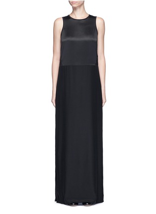 Main View - Click To Enlarge - ELIZABETH AND JAMES - 'Cody' silk satin bodice crepe gown