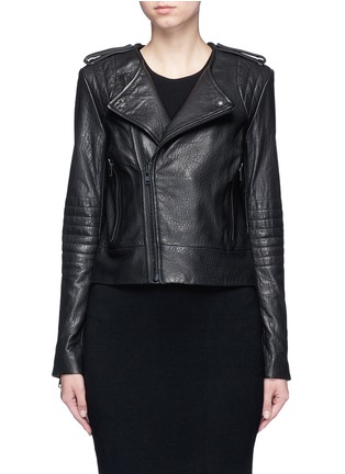Main View - Click To Enlarge - ELIZABETH AND JAMES - 'Ollie' lambskin leather motorcycle jacket