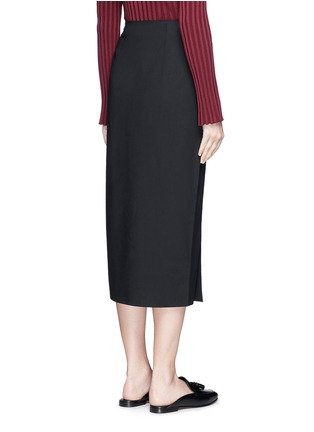 Back View - Click To Enlarge - ELIZABETH AND JAMES - 'Theo' front vent darted pencil skirt