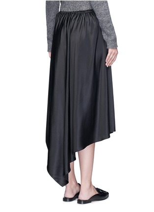 Back View - Click To Enlarge - ELIZABETH AND JAMES - 'Sydney' asymmetric handkerchief hem silk skirt