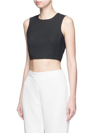 Front View - Click To Enlarge - ELIZABETH AND JAMES - 'Bowen' darted cropped top