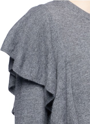 Detail View - Click To Enlarge - ELIZABETH AND JAMES - 'Orly' ruffle sleeve wool-cashmere sweater