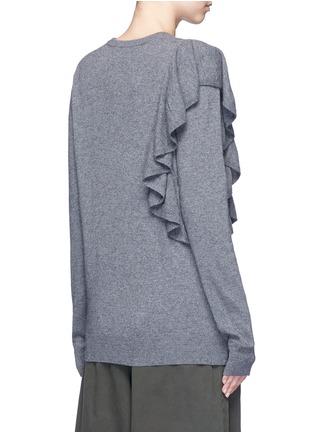 Back View - Click To Enlarge - ELIZABETH AND JAMES - 'Orly' ruffle sleeve wool-cashmere sweater