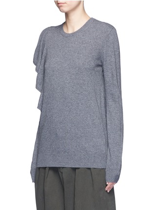 Front View - Click To Enlarge - ELIZABETH AND JAMES - 'Orly' ruffle sleeve wool-cashmere sweater