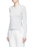 Front View - Click To Enlarge - ELIZABETH AND JAMES - 'Finn' tie open back wool-cashmere sweater