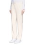 Front View - Click To Enlarge - ELIZABETH AND JAMES - 'Collier' satin stripe crepe track pants