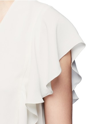 Detail View - Click To Enlarge - ELIZABETH AND JAMES - 'Stella' ruffled butterfly sleeve crepe top
