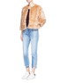 Figure View - Click To Enlarge - ELIZABETH AND JAMES - 'Sawyer' faux fur cropped jacket