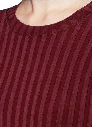 Detail View - Click To Enlarge - ELIZABETH AND JAMES - 'Penny' slim rib knit dress