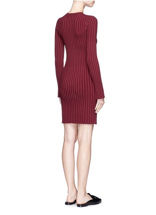 Back View - Click To Enlarge - ELIZABETH AND JAMES - 'Penny' slim rib knit dress