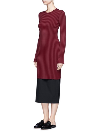 Figure View - Click To Enlarge - ELIZABETH AND JAMES - 'Penny' slim rib knit dress