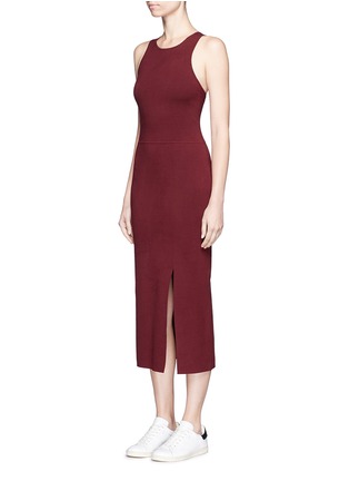 Front View - Click To Enlarge - ELIZABETH AND JAMES - 'Ritter' front split ponte knit dress