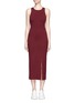 Main View - Click To Enlarge - ELIZABETH AND JAMES - 'Ritter' front split ponte knit dress