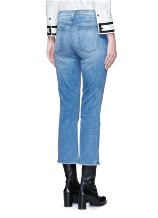Back View - Click To Enlarge - CURRENT/ELLIOTT - 'The Kick' relaxed fit cropped jeans