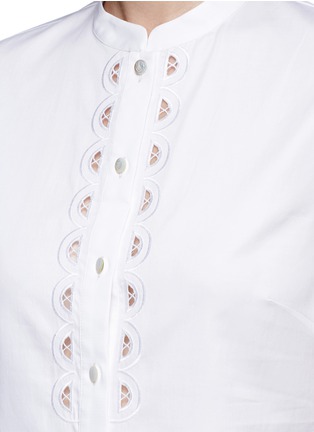 Detail View - Click To Enlarge - 68244 - 'Bellanca' guipure lace cotton shirt