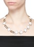 Figure View - Click To Enlarge - LULU FROST - 'Mary' glass pearl square cabochon necklace